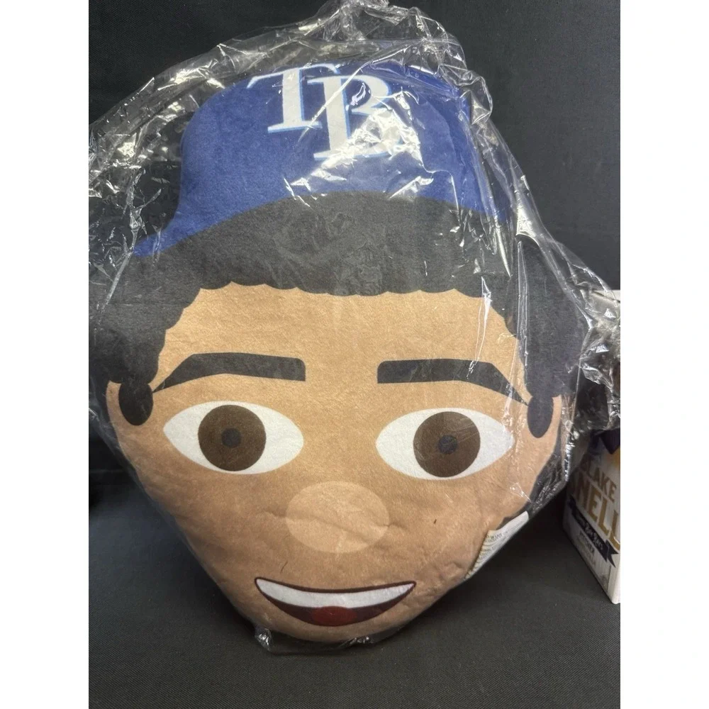 MLB Tampa Bay Rays Blake Snell Bobblehead & Chris Archer #22 Signed Pillow
